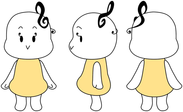 Pia character turnaround